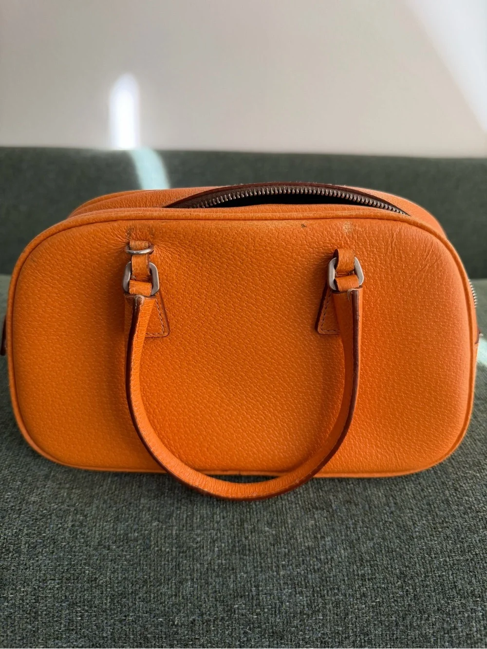 AUTH Prada Cinghiale Sports Bauletto Bag